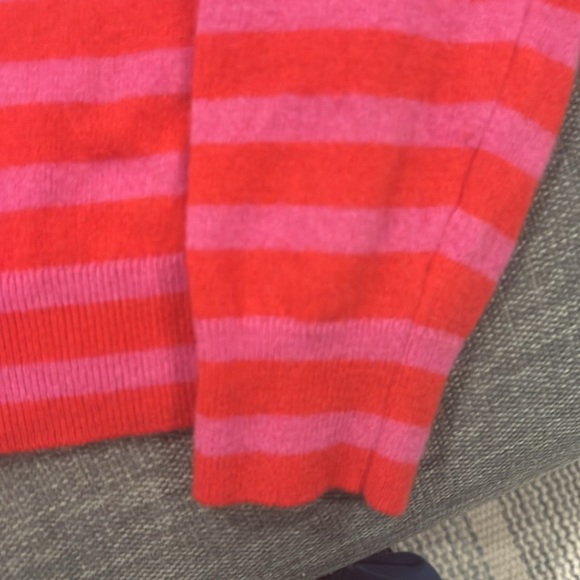 Zara Fun Red & Pink Striped Sweater 
Like new - Picture 3 of 5